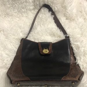 Brahmin brown and black purse